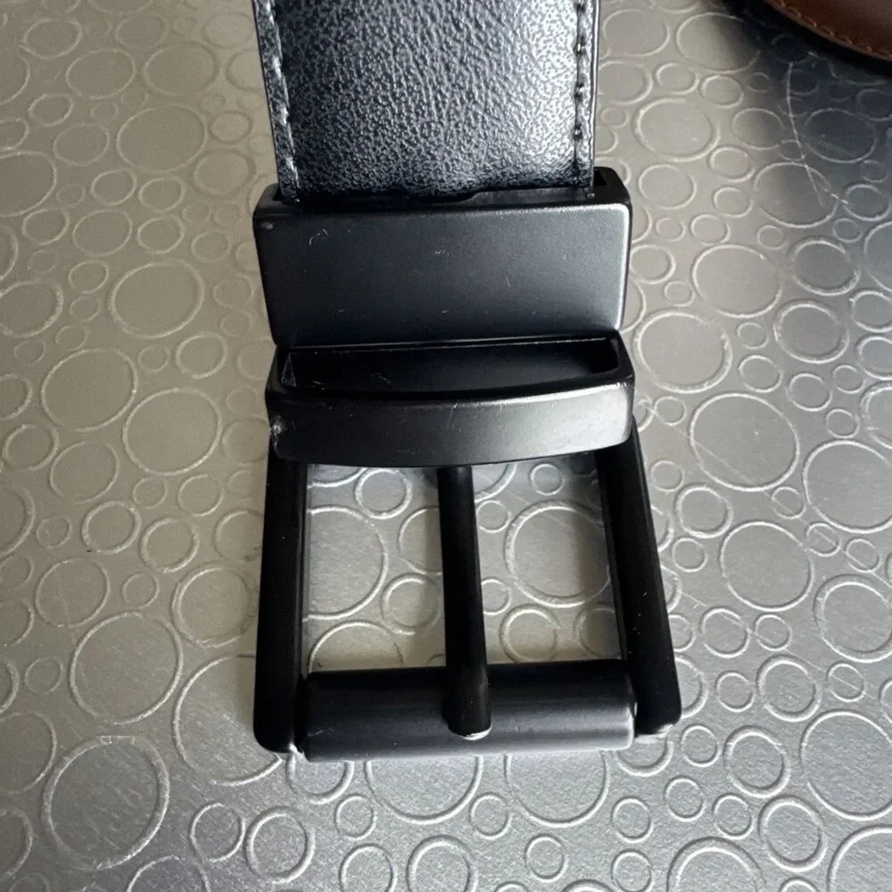 Beltox Fire Reversible Faux Leather Roller Buckle Mens XL 44 46 48 Twist Flip